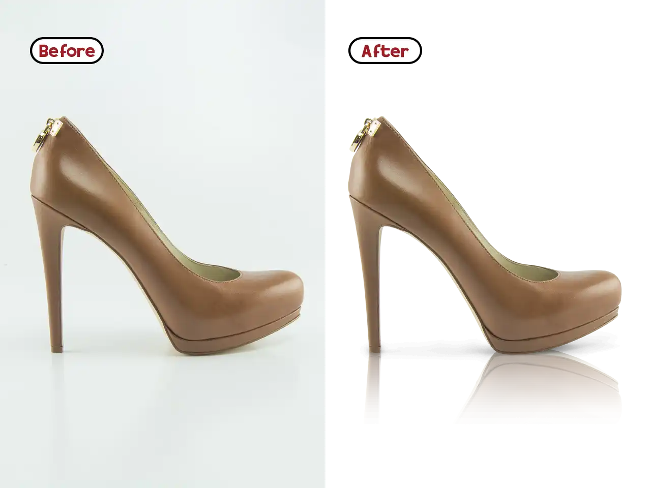 shoes clipping path reflection Shadow in Photoshop graphinery